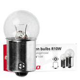 R10W halogeenlampen met BA15s-fitting, 24 V en 10 W