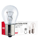 P21W-halogeenlampen met BA15s-fitting, 24 V en 21 W