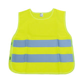 Gele reflectievest voor kinderen met reflecterende strepen