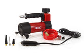 12V auto compressor met luchtslang en drukmeter