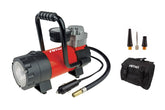 12V auto compressor met LED-lamp en manometer