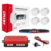 Parkeerhulpsysteem met MAX LED-display en vier witte sensoren