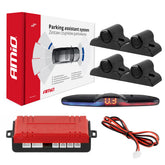 Parkeerhulp met MAX LED-display en vier zwarte sensoren