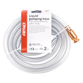 Brandstofslang met koperen pomp, 12 mm en 180 cm