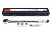 Momentsleutel met 17, 19 en 21 mm doppen