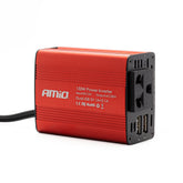 Spanningsomvormer 12V naar 230V met 2 USB-uitgangen