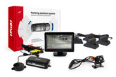 Parkeerhulp met 4,3 inch display, camera en vier sensoren