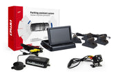 Parkeersysteem met 4,3 inch display, camera en sensoren