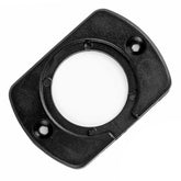 Zwart paneelframe met één opening voor een ronde voltmeter of USB-lader