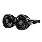 Autoventilator voor hoofdsteun met USB-lader