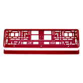 Kentekenplaathouder in metallic rood