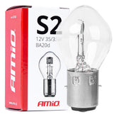 S2-halogeenlamp met BA20d-fitting voor motorscooter