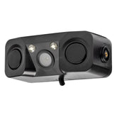 Zwarte HD-602 achteruitrijcamera met LED en parkeersensor
