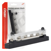 Jordfordelingsblok med busbar, fire M6-skruer og kobberkonstruktion