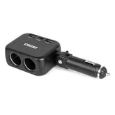 Dubbele sigarettenaansteker splitter met USB-poorten voor 12/24 V