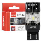 LED-pære T20D 7443 W21/5W med hvidt lys