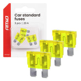 STANDARD autozekeringen 20A in set van 3 stuks.