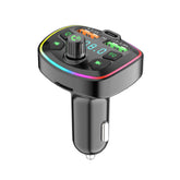12V-oplader voor sigarettenaansteker met ingebouwde Bluetooth-transmitter, USB en FM-radiofuncties