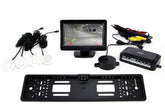 Parkeerhulpsysteem met 4,3 inch TFT-display, camera en witte sensoren