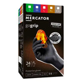Mercator GoGrip ONE-BY-ONE sorte nitrilhandsker i størrelse M