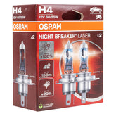 Osram H4 NIGHT BREAKER LASER halogeenlamp 12V 60/55W
