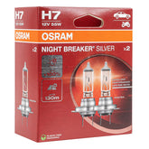 Osram H7 NIGHT BREAKER SILVER halogeenlampen, 2 stuks.