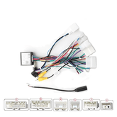 Radiokabel voor Toyota met Canbus en orig. camera, inclusief kabelboom en stekkers, compatibel met multimediasystemen voor auto's.
