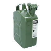Carpoint brandstofjerrycan, 5 liter, groen metaal, UN-goedgekeurd
