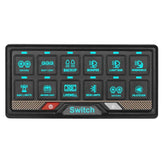 RGB 12-voudig schakelpaneel met touchbediening – 12V / 24V bedieningspaneel