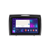 Mercedes-Benz SLK 04-11 - 9\" radio met Apple CarPlay en Android Auto-display met moderne interface.