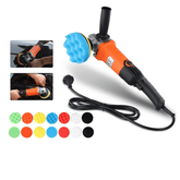 Polijstmachine 1200 W met accessoires, verstelbare snelheid en hoge prestaties voor polijst- en afwerkingswerkzaamheden.