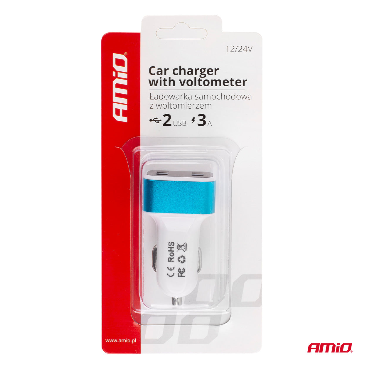 USB-autolader met een totale laadstroom van 3 A