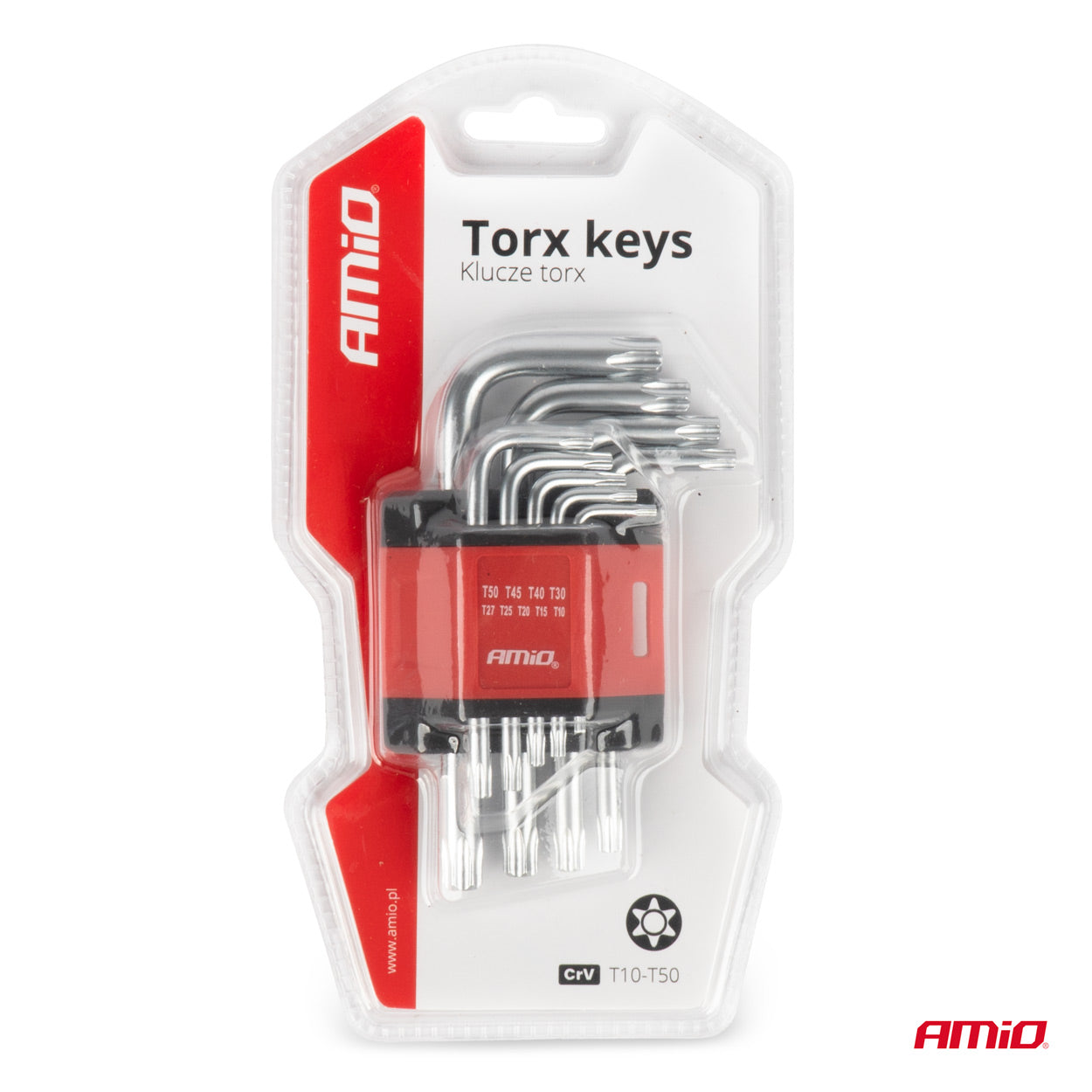 Kort Torx-nøglesæt til bil- og cykelreparationer