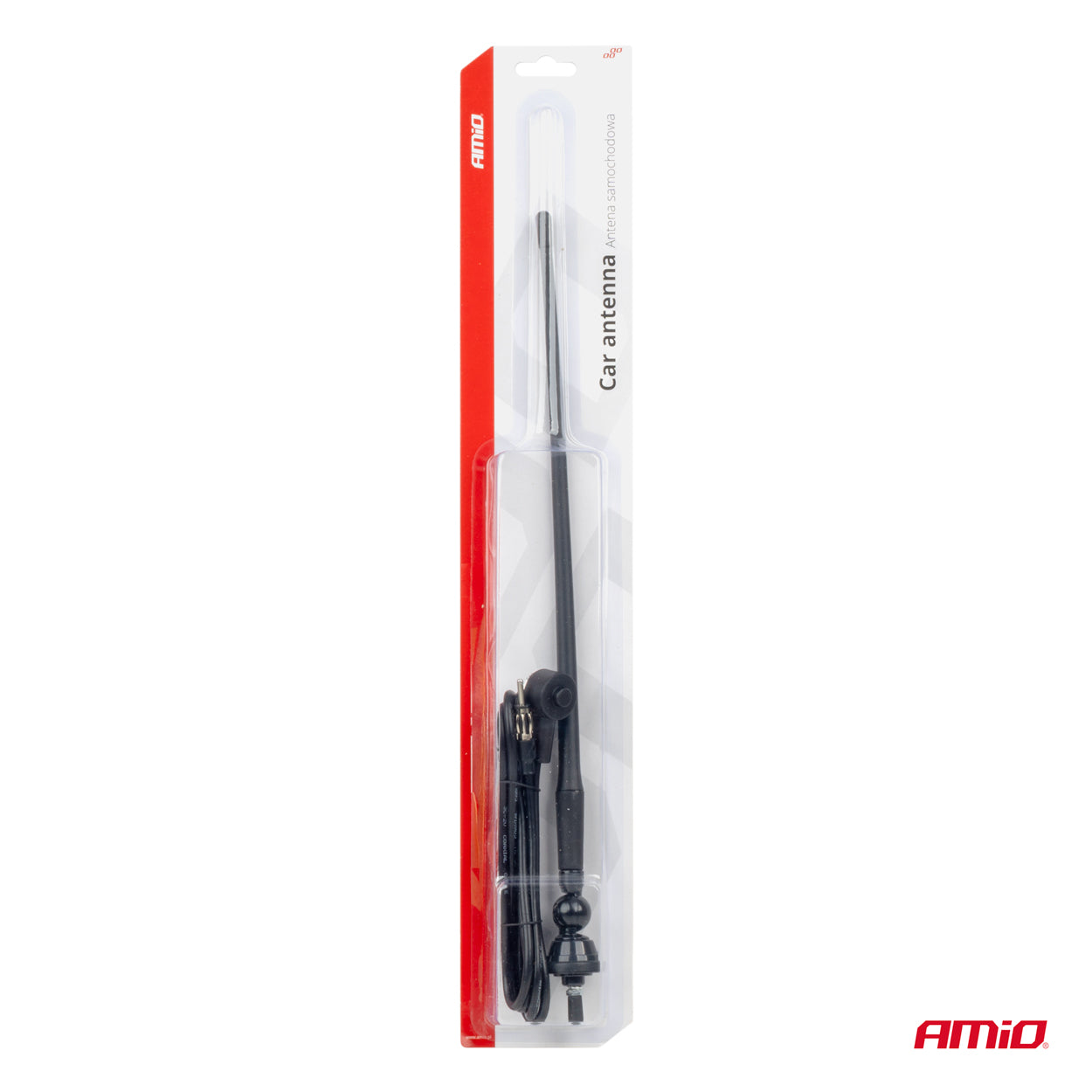 Rubberen autoantenne met 1,4 meter kabel