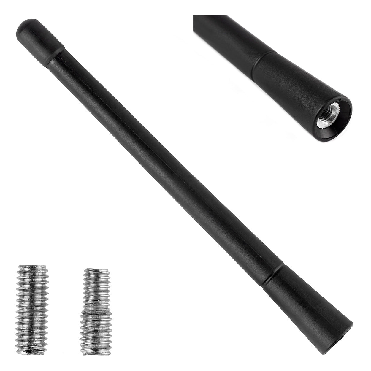 18 cm autoantenne met twee adapters voor VW Group