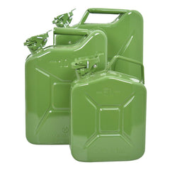 Carpoint brandstofjerrycan, 20 liter, groen metaal, UN-goedgekeurd 