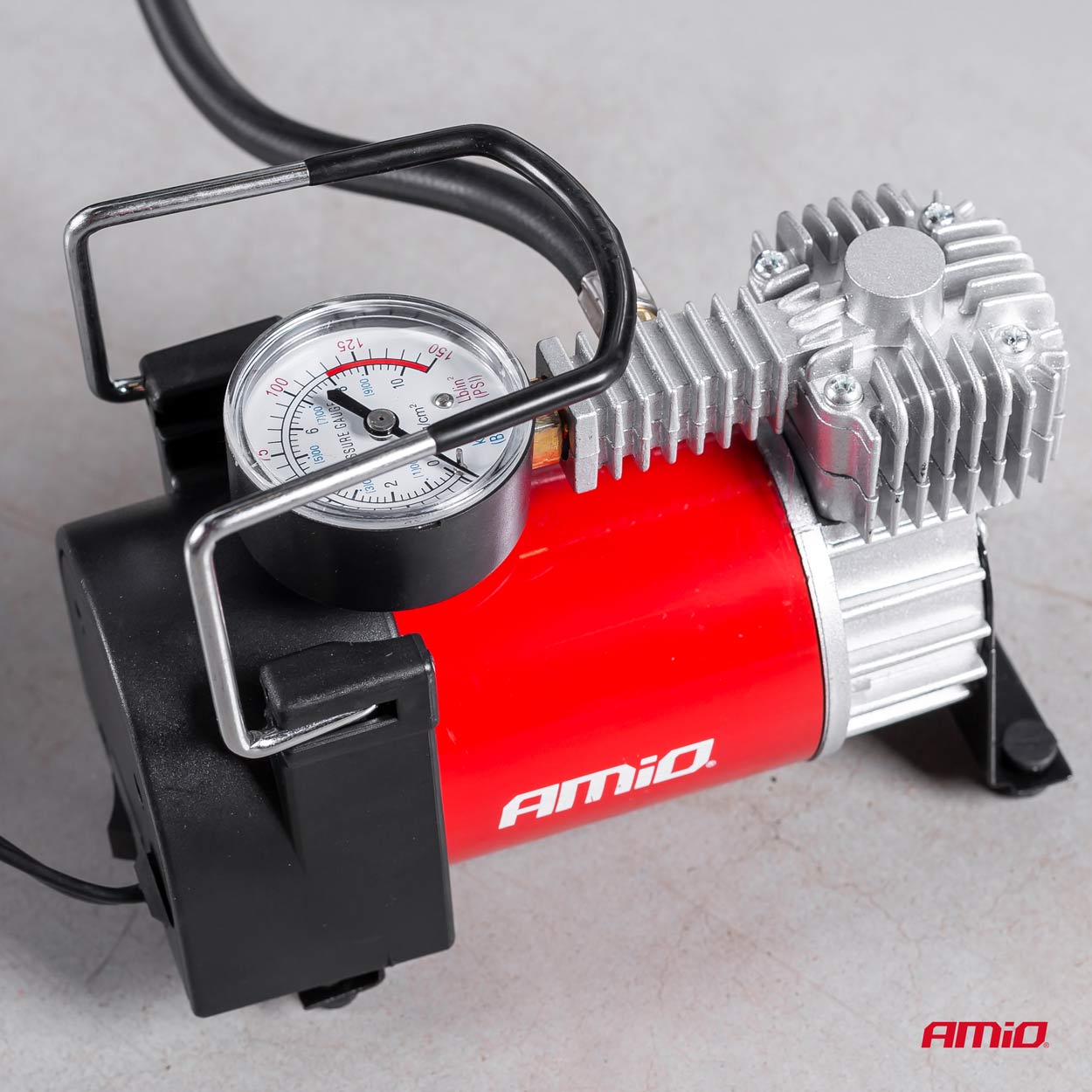 Auto compressor met rubberen voetjes