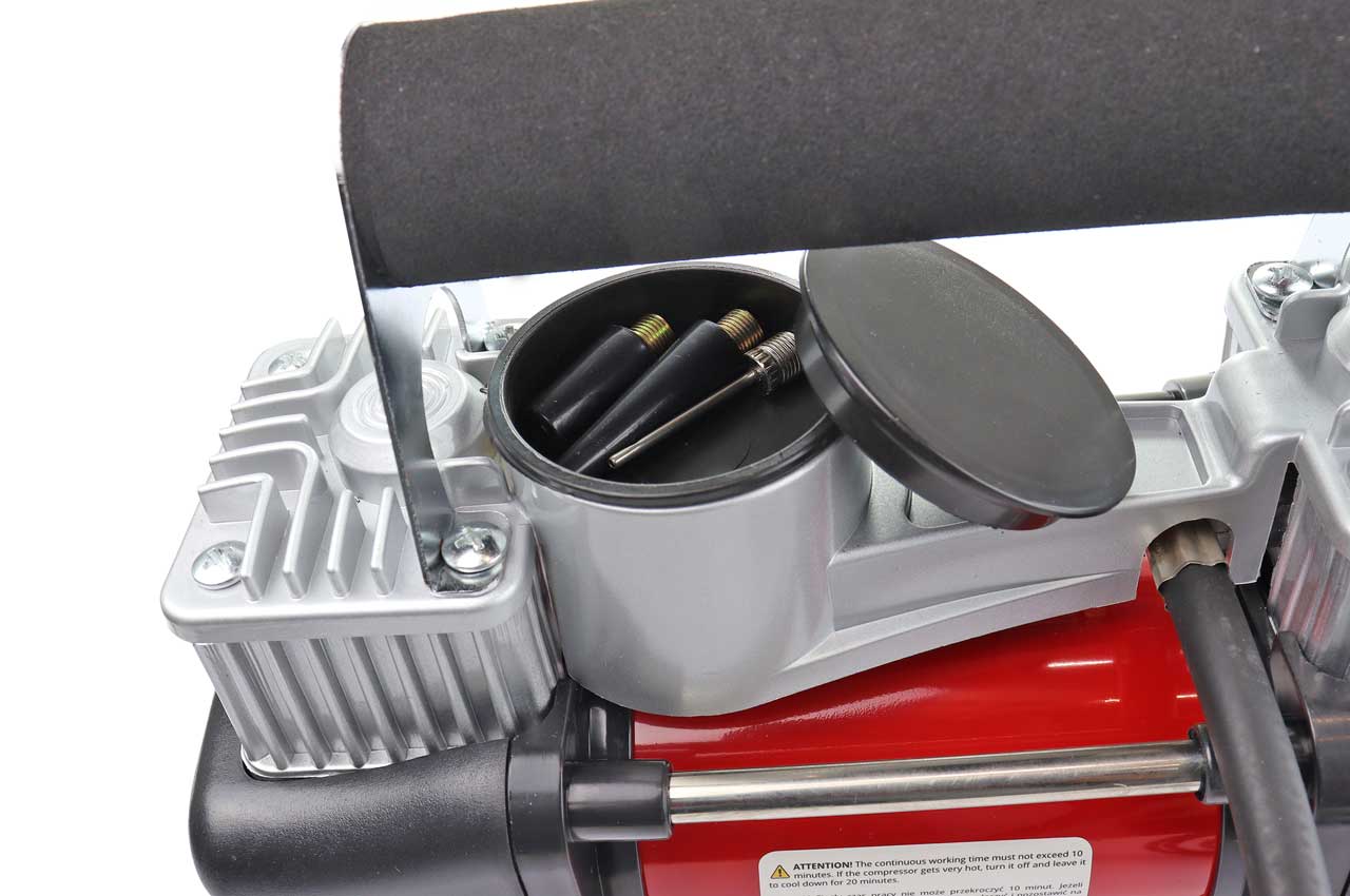 12V auto compressor met twee cilinders