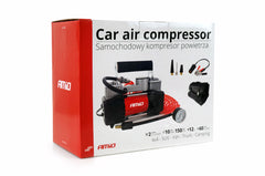 Auto compressor met drie mondstukken
