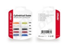 Blisterverpakking met 10 cilindrische autozekeringen