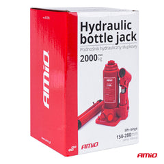 Hydraulische fleskrik met capaciteit van 2.000 kg