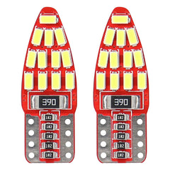 LED-pære T10e W5W med CANBUS og 24 SMD 3014 LED-dioder