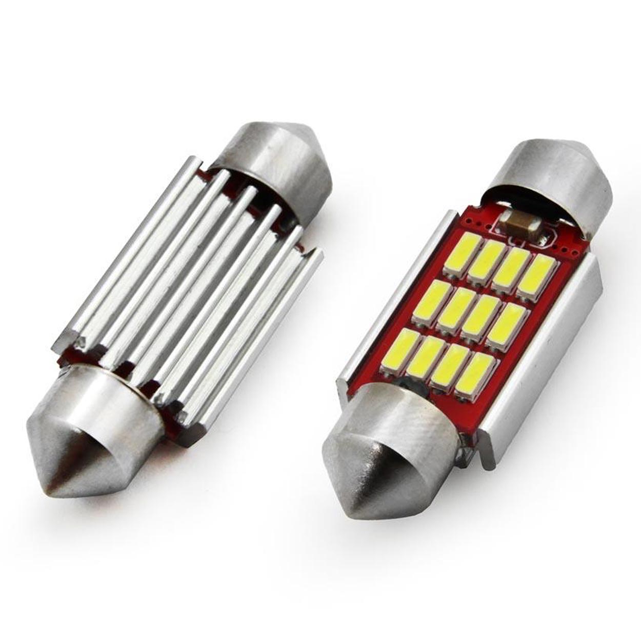 LED-festoonpære 39 mm med 12/24 V og 5600 K