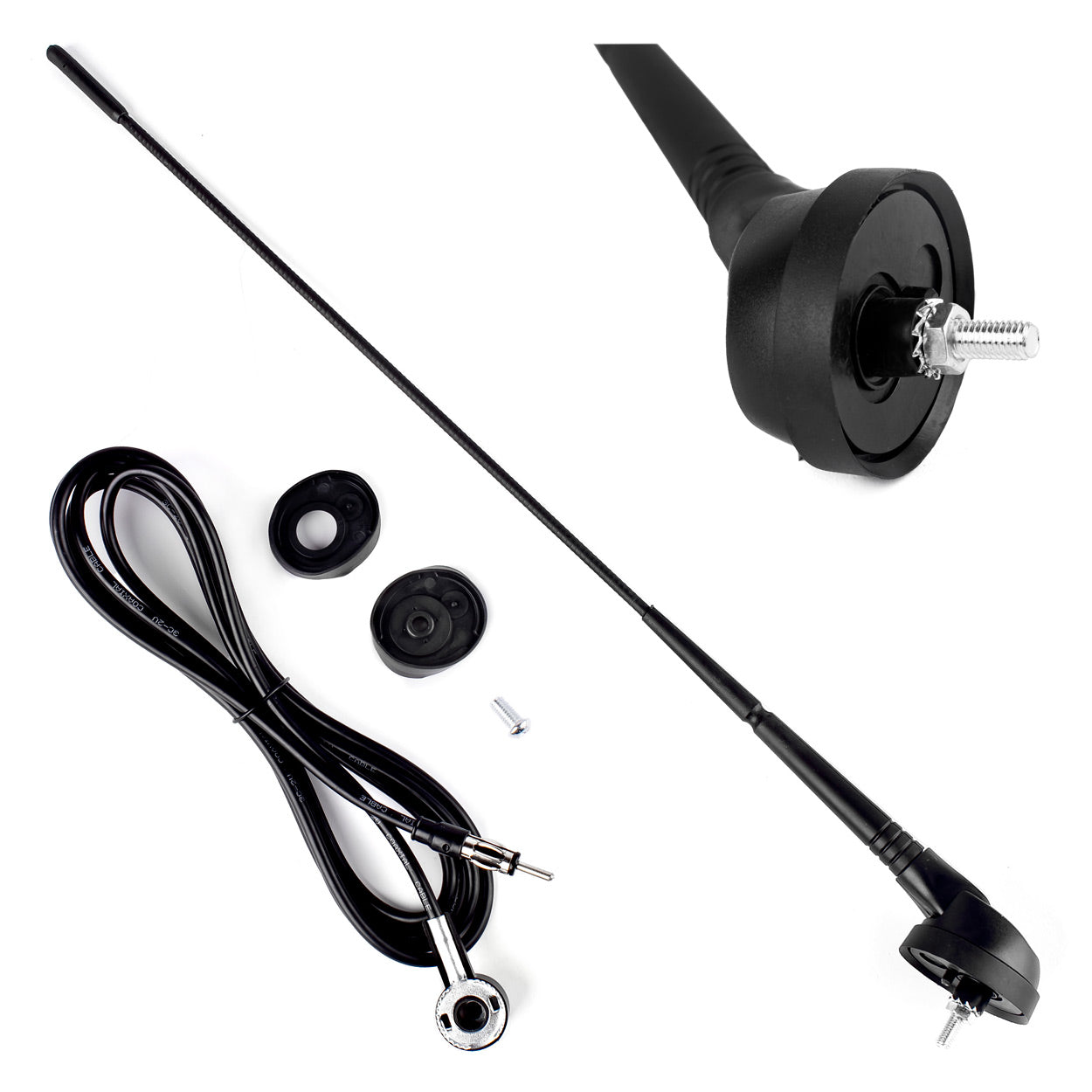 40 cm autoantenne voor AM/FM-radio