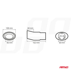 Uitlaatsierstuk MT 005 voor 35-46 mm diameter