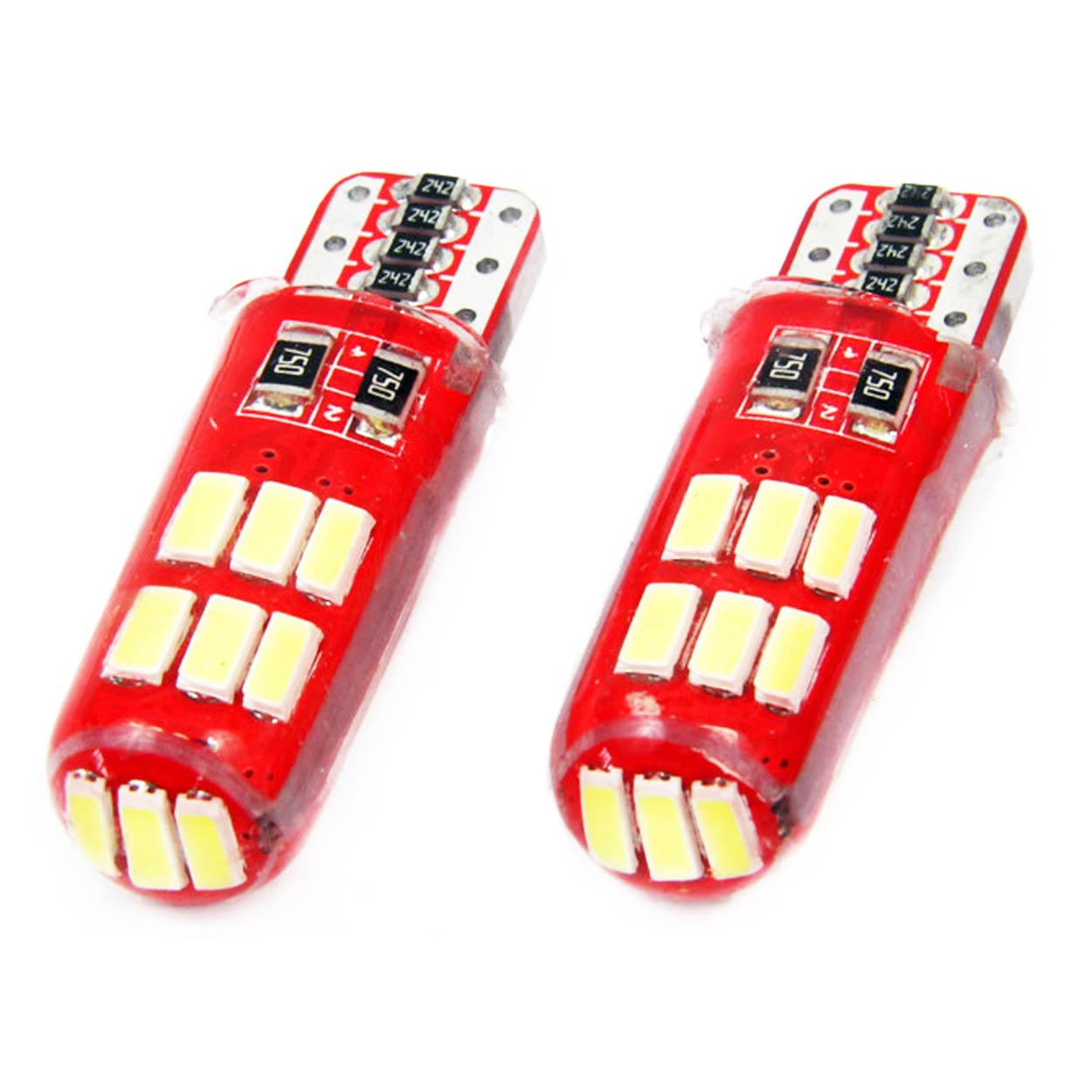 LED-pære T10e W5W CANBUS i hvid udførelse
