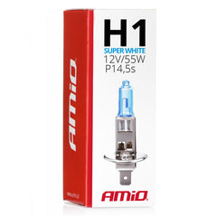 H1 Super White halogeenlamp met blauwe kleur