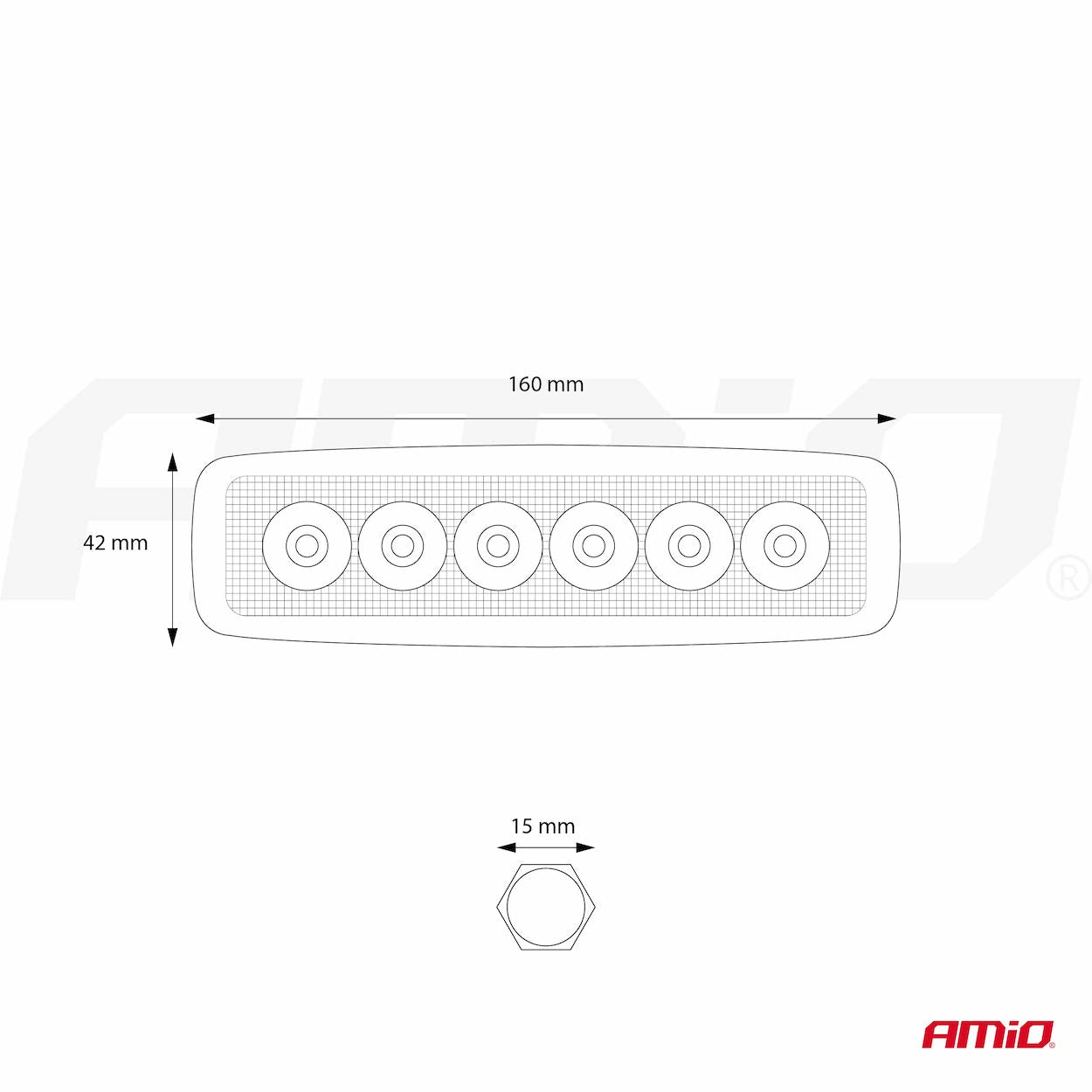 Werklamp AWL01 met 6 leds