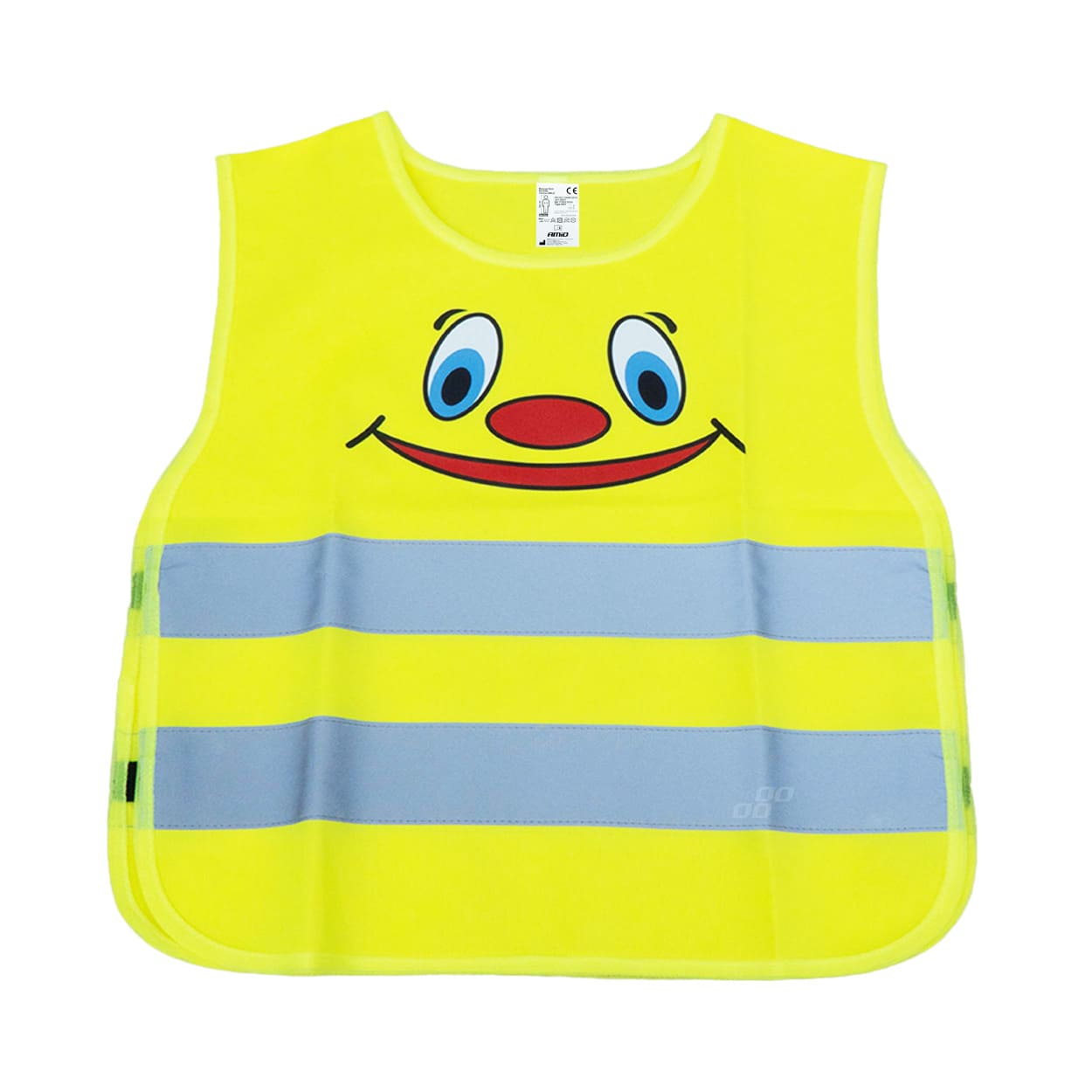 Gele veiligheidsvest voor kinderen met reflecterende strepen