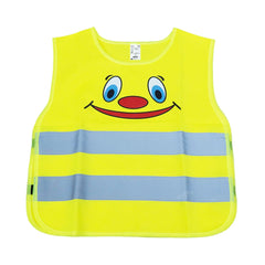 Gele veiligheidsvest voor kinderen met reflecterende strepen
